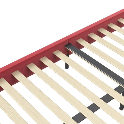 Lit 2 places 140x200 – Design pétale en velours rose