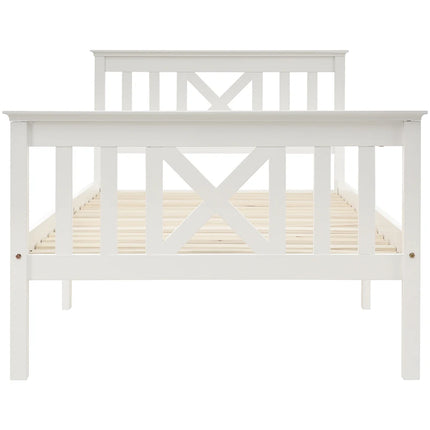 Lit 1 place 90x200 – Structure bois massif avec sommier à lattes